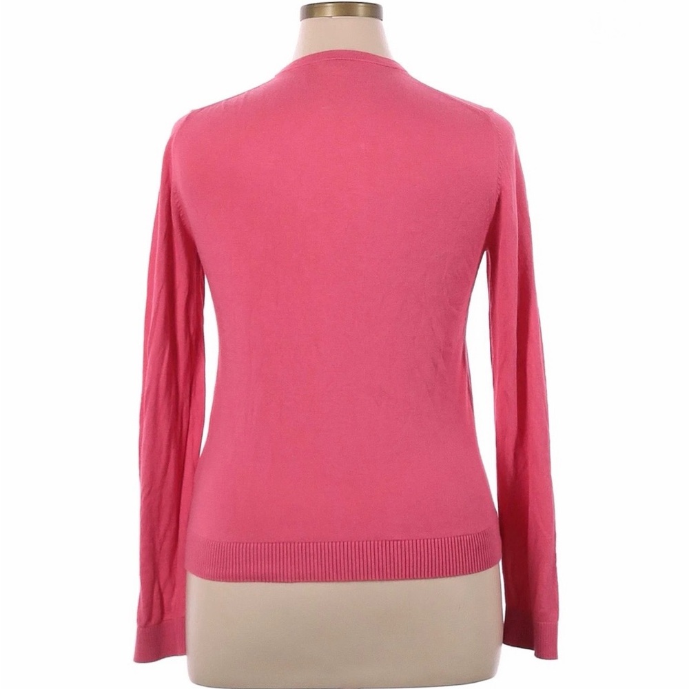 J. Crew Women's Pink Button-Up Sweater - Picture 2 of 5